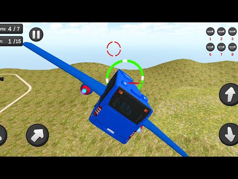 Flying Bus Simulator Bus Games - Bus School Driving 3D - Android Gameplay FHD
