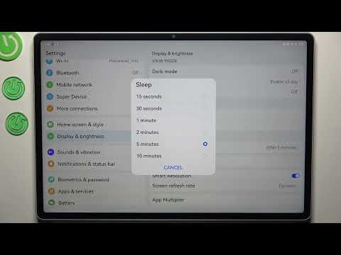 Huawei MatePad 12X - Screen Timeout | Adjust Screen Sleep Settings