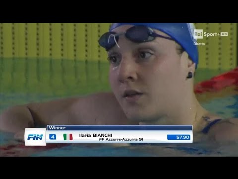 06-04-2017 pom. 100 Farfalla F Finale A Bianchi Ilaria 57,90 Campionato Italiano Assoluto 2017 v.50