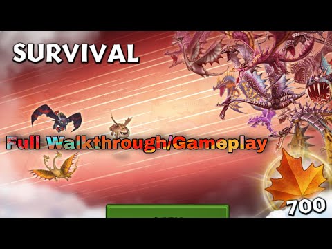 New SURVIVAL GAUNTLET Full Gameplay - Dragons:Rise of Berk