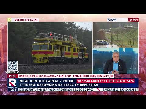 Sakiewicz do rządu Tuska: koniec zabawy! W Polsce giną ludzie - tory są wysadzane, a służby śpią!