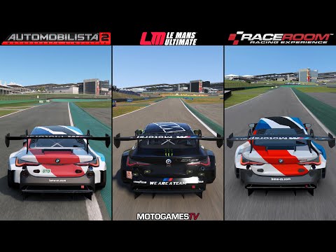Automobilista 2 vs Le Mans Ultimate vs RaceRoom - BMW M4 GT3 at Interlagos