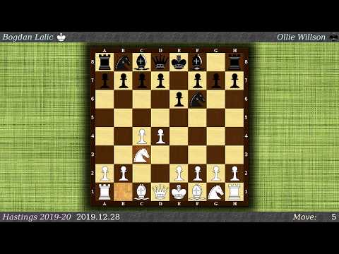 Bogdan Lalic (white) vs Ollie Willson (black)