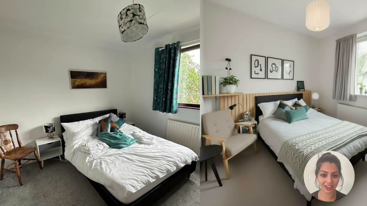 Small Design Changes, Big Visual Impact | Bedroom Transformation Tutorial video thumbnail