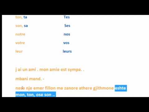 MESIMI 17/32 - MESONI MON, MA, TON, TA, SON, SA NE FRENGJISHT