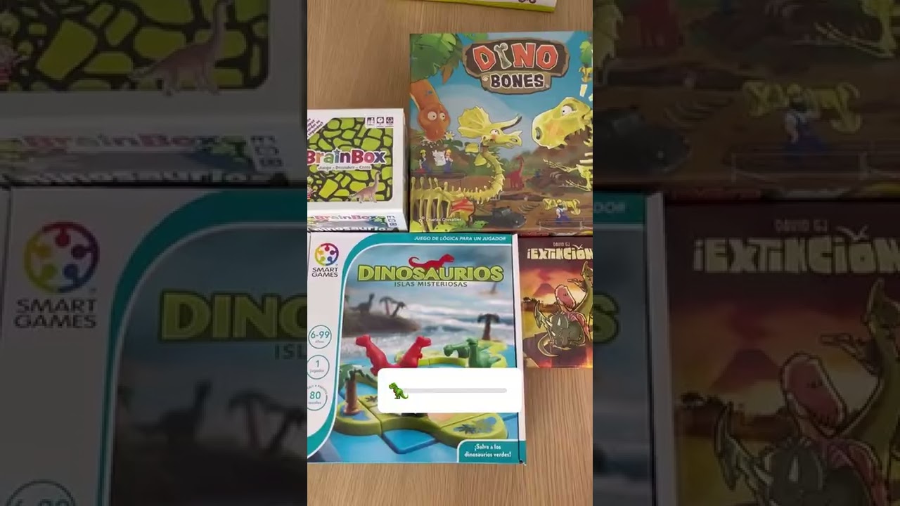 4 JUEGOS DE MESA SOBRE DINOSAURIOS