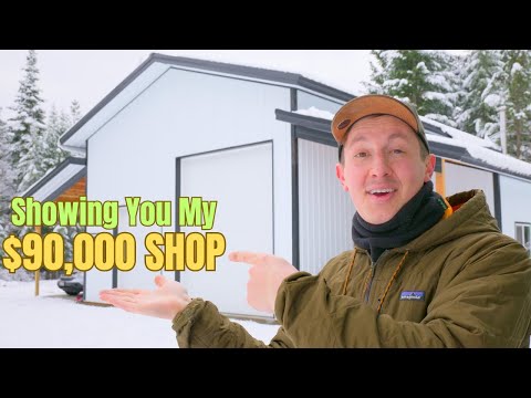 POLE BARN SHOP TOUR & COMPLETE COST BREAKDOWN