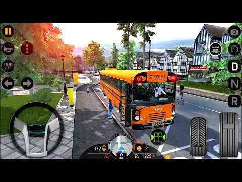 Coach Bus Realistic Driving: New Multiplayer - New School Bus Simulator 2023 - Android GamePlay #3