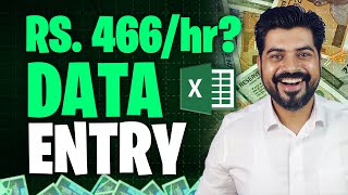 Excel Data Entry Work Rs. 466/hour ❓ (Second Salary)