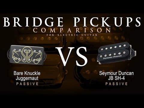 Bare Knuckle JUGGERNAUT vs Seymour Duncan JB SH-4 - Bridge Guitar Pickup Comparison Tone Demo