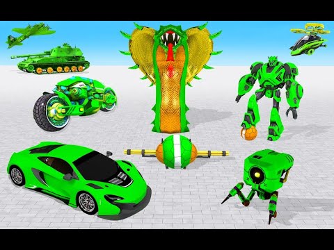 Snake Robot Car Transform Game || 3D Unity Best Snake Robot Game