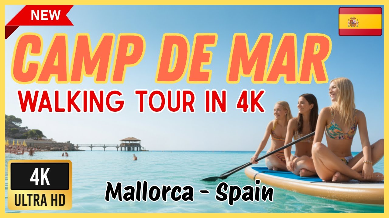 CAMP DE MAR Beach Walk 🌟 | Must-See Mediterranean Paradise in Mallorca. Don’t miss this video!