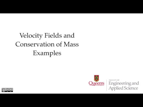 VelocityFields and Conservation of Mass: Introduction