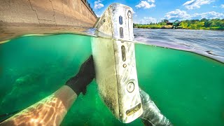 The City Drained the River and I Found an Xbox 360! (Ridiculous Finds)