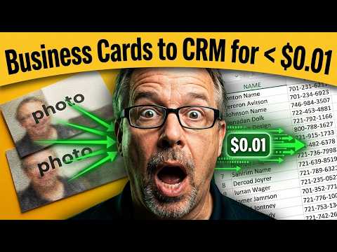 Snap a Business Card ➡️ Instant CRM Entry (Built in less than 1 hour)