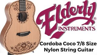 Video thumbnail for Cordoba Coco 7/8 Size Nylon String Guitar | Elderly Instruments by Elderly Instruments