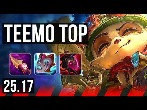 TEEMO vs DARIUS (TOP) | 6 solo kills, 700+ games | EUW Diamond | 25.17