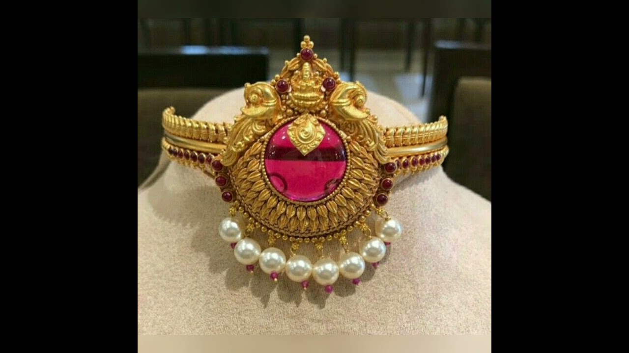 Pearl Necklace set Design /Light Weight Gold Necklace set