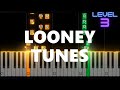 Looney Tunes Overture INTERMEDIATE Piano Tutorial