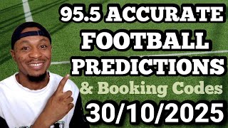 Download the video "FOOTBALL PREDICTIONS TODAY 30/10/2025 | SOCCER PREDICTIONS TODAY | BETTING TIPS #footballpredictions"