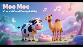 Moo Moo Cow and Camel Dreamy Lullaby | Bedtime Song for Kids | Soothing Nursery Rhymes
