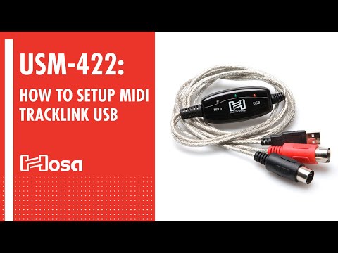 Hosa USM-422 TRACKLINK USB Interface – MIDI I/O to USB Type A – 6 foot image 5