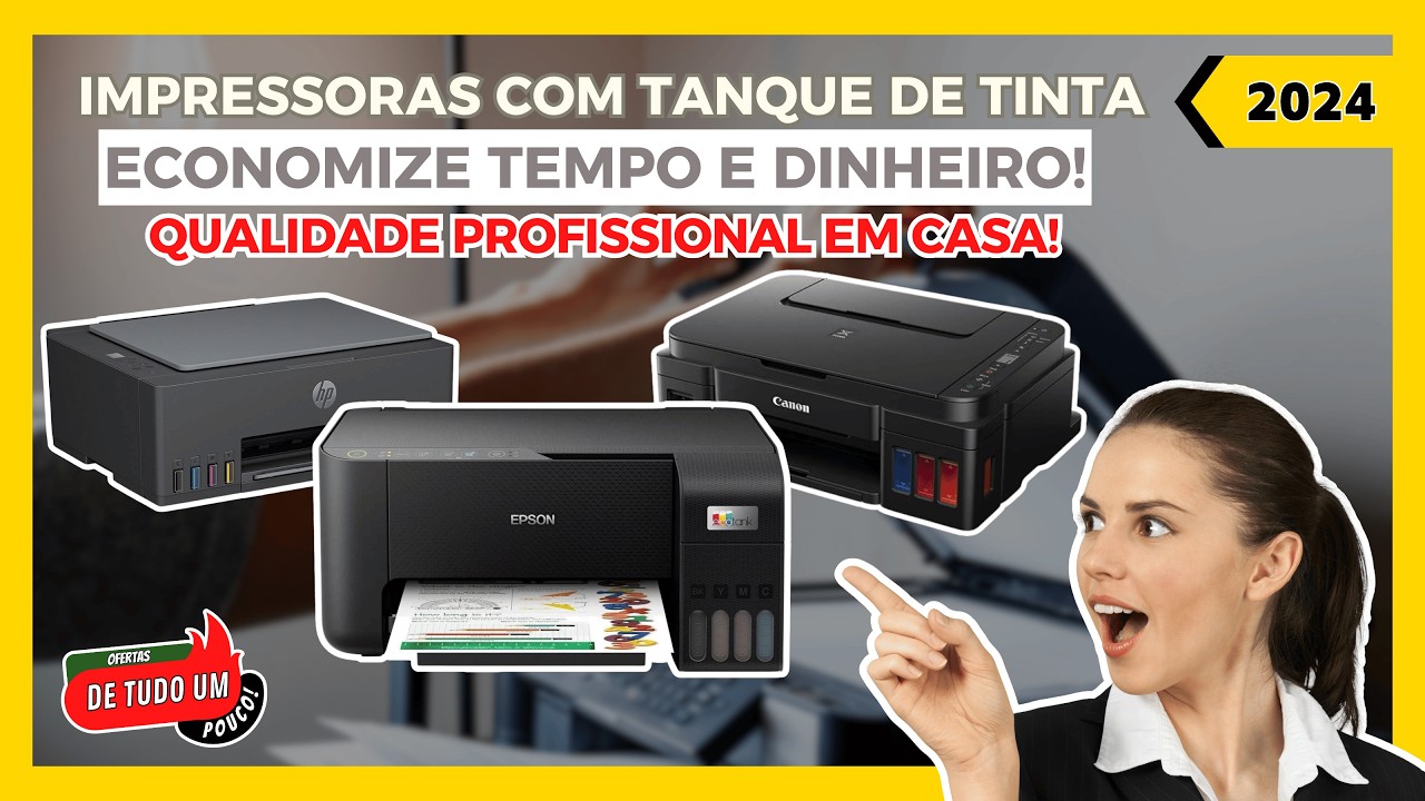 As 5 Melhores Impressoras com Tanque de Tinta de 2024 !!!