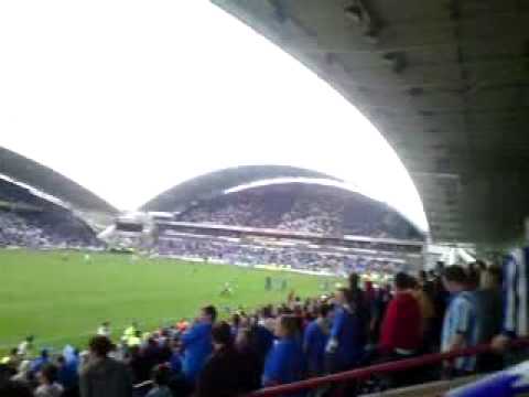 Huddersfield Town vs Colchester United 01/05/10 - Pitch invasion