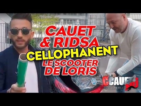 CAUET ET RIDSA CELLOPHANENT LE SCOOTER DE LORIS
