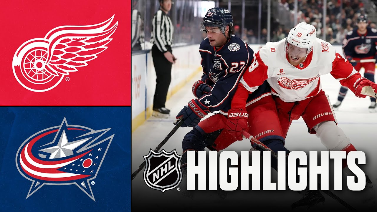 Red Wings vs. Blue Jackets | NHL Highlights | December 04, 2025