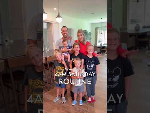 Mom To 5 Boys 4AM Saturday Routine #dayinmylife #momtok #babygear #babybelly #mommytips #shorts