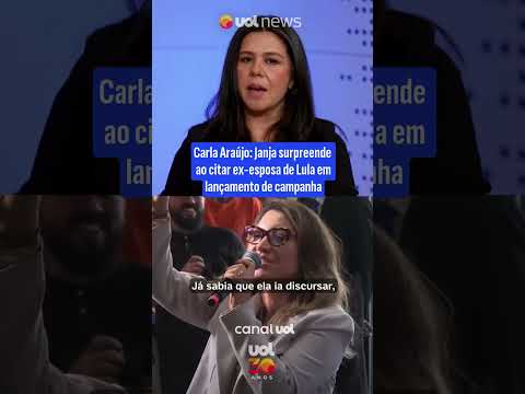 Janja surpreende ao citar ex-esposa de Lula em lançamento de campanha, avalia Carla Araújo