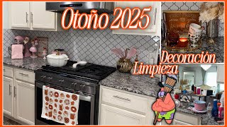 New Fall Decor 2025 🍁 Clean and Decorate my kitchen 🍁 Fall Clean and Decorate with me