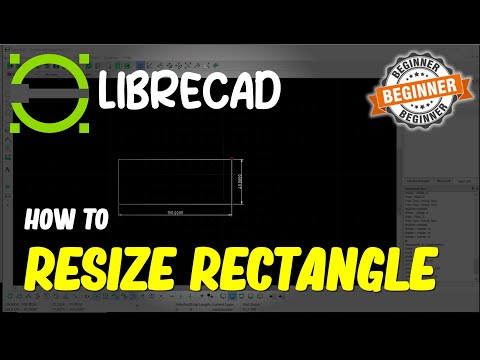 LibreCAD How To Resize Rectangle