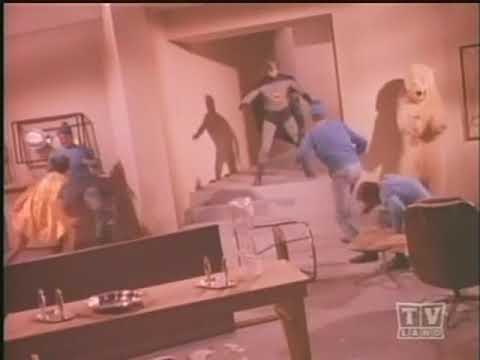 An epic batman fight from the 1960's