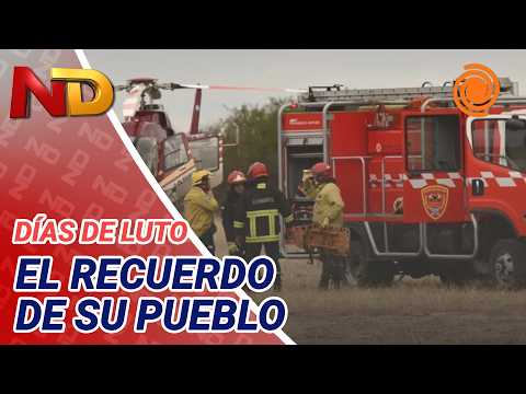 Dolor en Villa Las Rosas por los bomberos muertos en San Juan: “Un día muy triste”