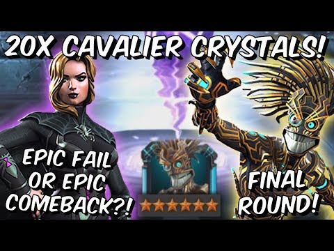 20x 6 Star Black Widow Claire Voyant Cavalier Crystal Opening Round#4! - Marvel Contest of Champion
