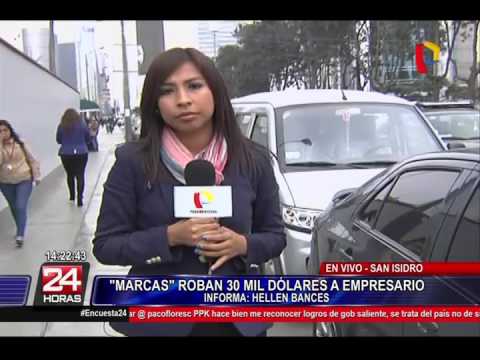 Impactantes imágenes: marcas asaltan empresario en San Isidro (3/4)