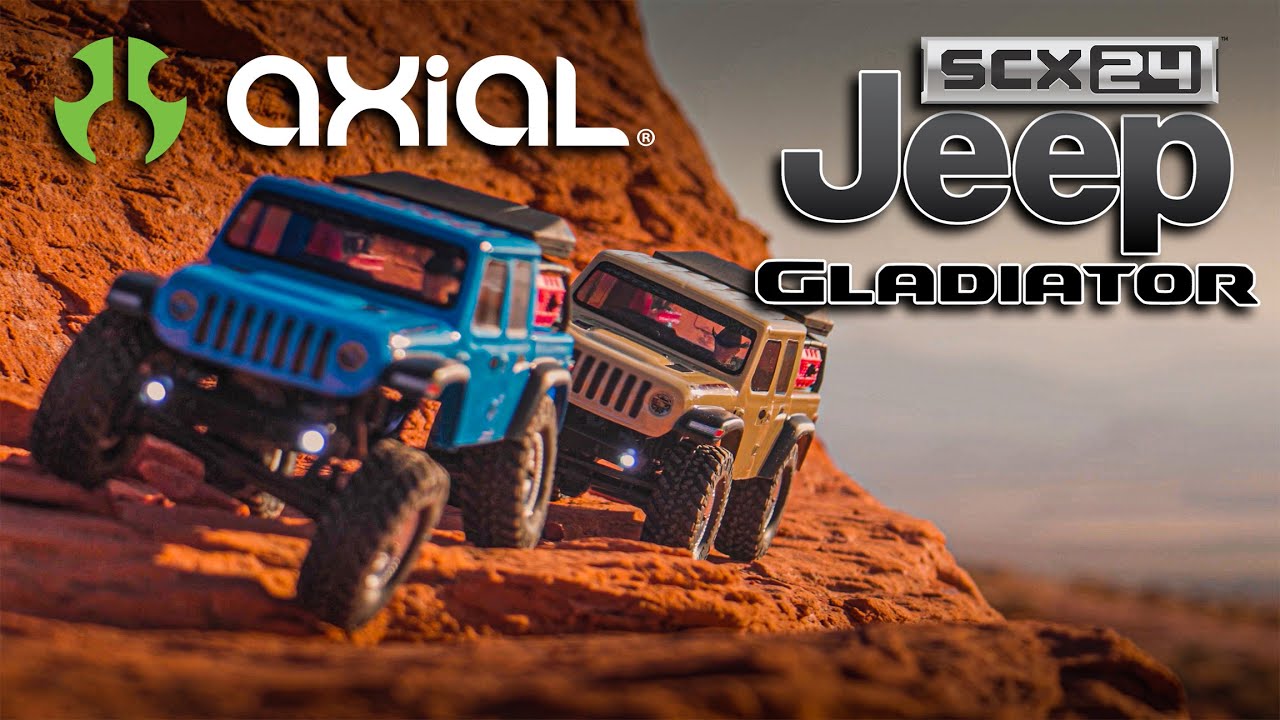 Axial Scale Crawler SCX24 Jeep JT Gladiator, bleu, 1:24, RTR