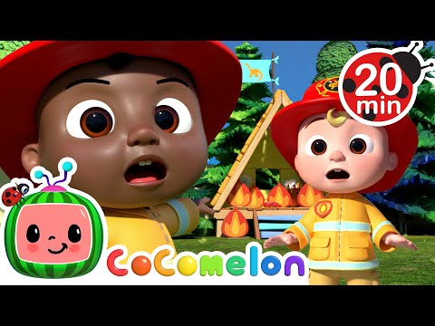 Little Firefighters! JJ and Friends Save the Day! | 🍉 CoComelon - JJ's Baby Songs 🎶