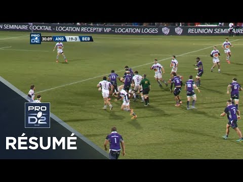 PRO D2 - Résumé Angoulême-Bourg-en-Bresse: 41-15 - J20 - Saison 2018/2019