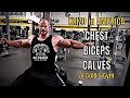 CHEST + BICEPS + CALVES at Gold's Gym | Krizo in America