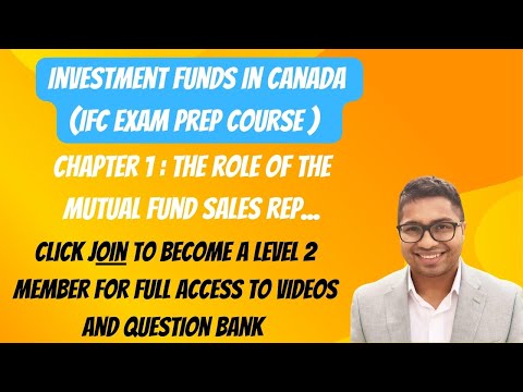 IFC : Chapter 1 - The role of Mutual Fund Sales representative