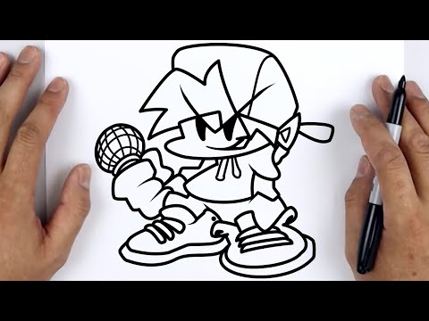 HOW TO DRAW NEO BOYFRIEND | Friday Night Funkin (FNF) - Easy Step By Step Tutorial For Beginners