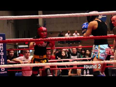 Westside Kickboxing - Jenn Fairweather fighting at Proving Grounds 2012