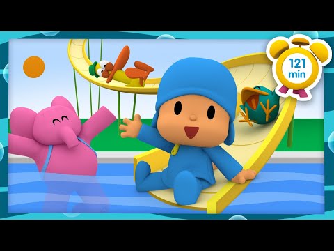 Capa de POCOYO em PORTUGUÊS do BRASIL - Brincando na Piscina [121 min] | DESENHOS ANIMADOS para crianças