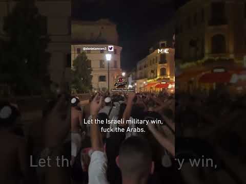 Israeli football fans chant 'fuck the Arabs' in streets of Romania