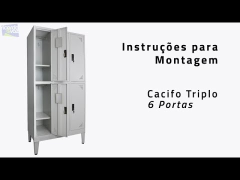 ✅ Como montar cacifos de forma rápida e simples  - Cacifo Triplo 6 portas RVaz ✅