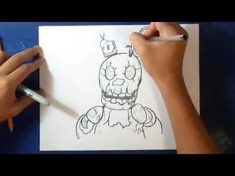 Comment dessiner Springtrap - Five Nights at freddys