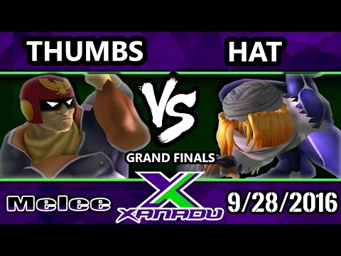 S@X 169 - Hat (Sheik) Vs. Thumbs (Captain Falcon) SSBM Grand Finals - Smash Melee